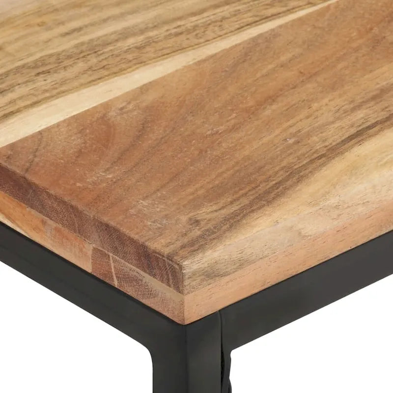 Table basse vidaXL 43,3x23,6x13,8 bois d'acacia massif - 43,3 x 23,6 x 13,8
