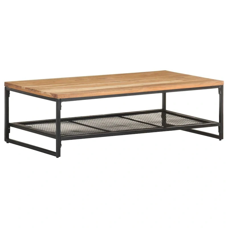 Table basse vidaXL 43,3x23,6x13,8 bois d'acacia massif - 43,3 x 23,6 x 13,8