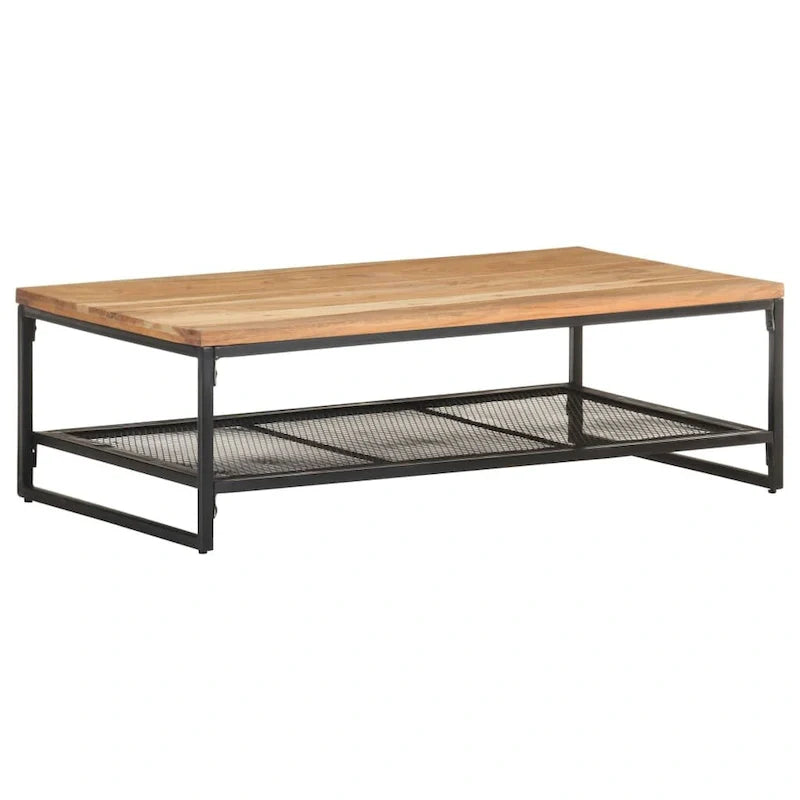 Table basse vidaXL 43,3x23,6x13,8 bois d'acacia massif - 43,3 x 23,6 x 13,8