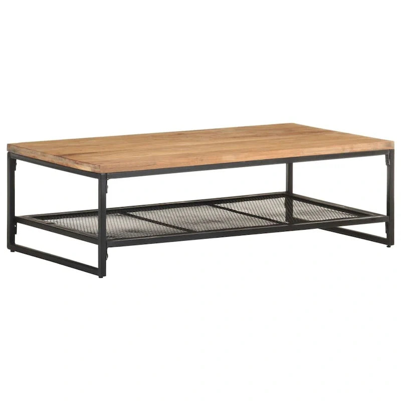 Table basse vidaXL 43,3x23,6x13,8 bois d'acacia massif - 43,3 x 23,6 x 13,8