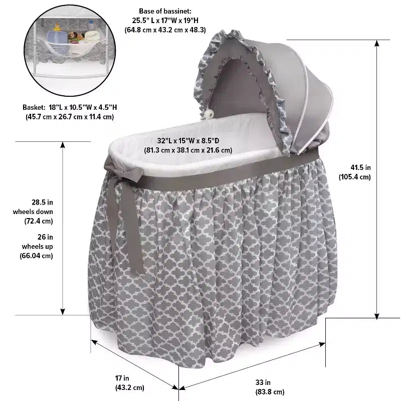Berceau ovale Badger Basket Wishes