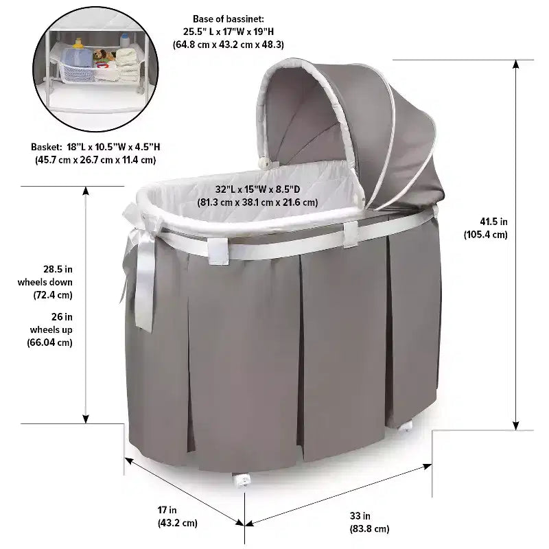 Berceau ovale Badger Basket Wishes