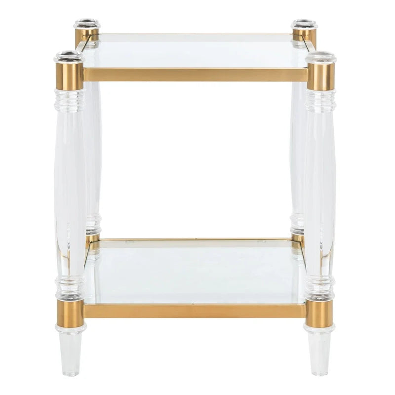 Table d'appoint en acrylique Lirie SAFAVIEH Couture - 20 L x 20 L x 24 H - 20Lx20Px24H