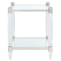Table d'appoint en acrylique Lirie SAFAVIEH Couture - 20 L x 20 L x 24 H - 20Lx20Px24H