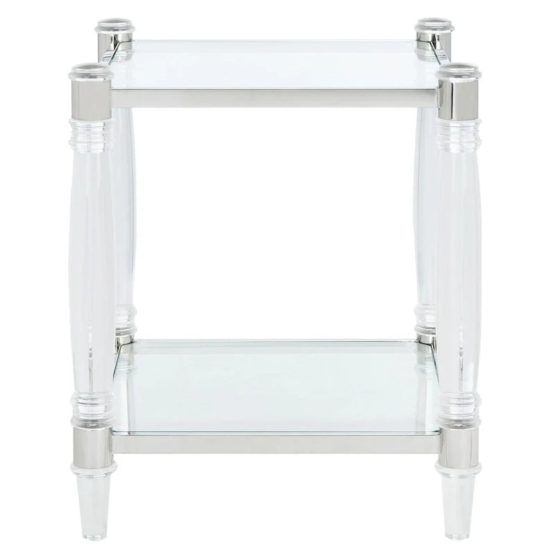 Table d'appoint en acrylique Lirie SAFAVIEH Couture - 20 L x 20 L x 24 H - 20Lx20Px24H