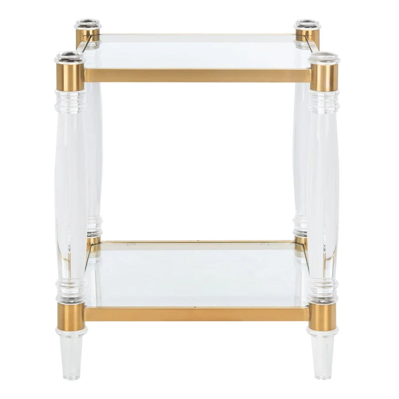 Table d'appoint en acrylique Lirie SAFAVIEH Couture - 20 L x 20 L x 24 H - 20Lx20Px24H