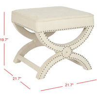 SAFAVIEH Ashanti X-Bench Pouf