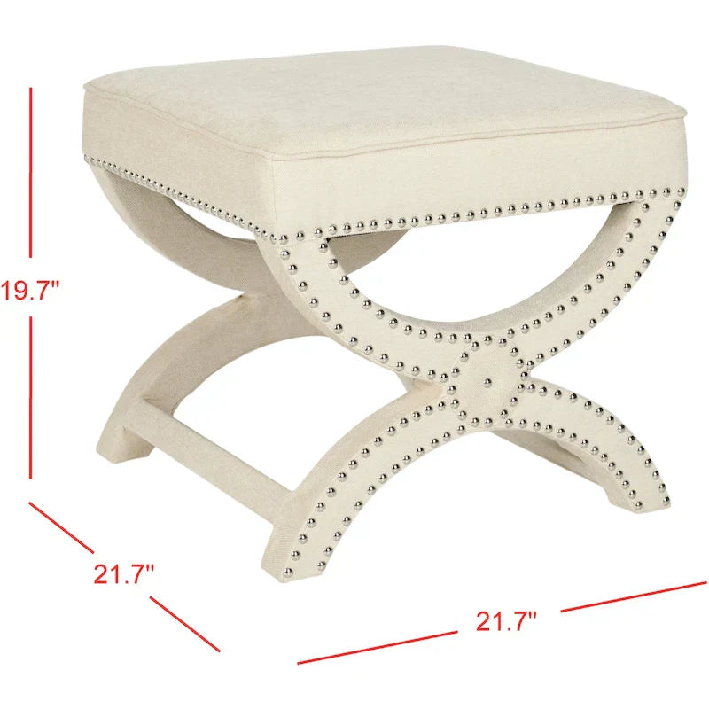 SAFAVIEH Ashanti X-Bench Pouf