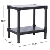 SAFAVIEH Metije Table d'appoint rectangulaire - 22 L x 15,8 P x 22,8 H - 22Lx16Px23H