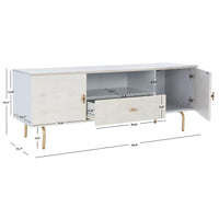 Meuble TV SAFAVIEH Lerke - 137,16 cm L x 40 cm P x 50 cm H - 137x40x50