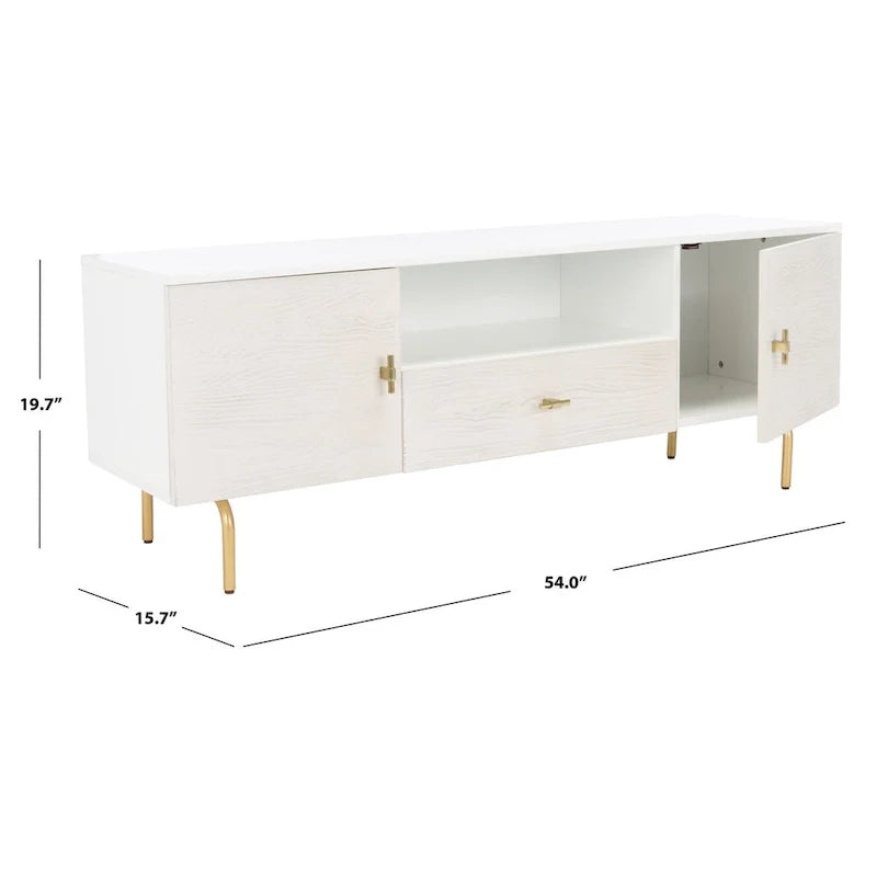 Meuble TV SAFAVIEH Lerke - 137,16 cm L x 40 cm P x 50 cm H - 137x40x50