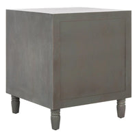 Table de chevet de rangement à 2 tiroirs Dila SAFAVIEH - 22 x 22 x 26 - 22 larg. x 22 prof. x 26 haut.
