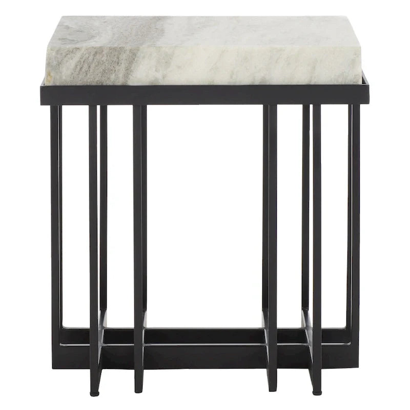 Table d'appoint rectangulaire Mazie SAFAVIEH - 19 L x 13 P x 22 H - 19Lx13Px22H