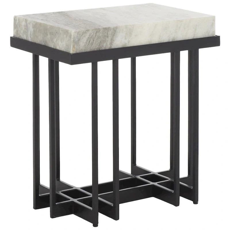 Table d'appoint rectangulaire Mazie SAFAVIEH - 19 L x 13 P x 22 H - 19Lx13Px22H