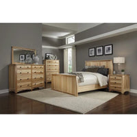 Collection de chambre King en bois massif Simply Solid Emilian, 5 pièces