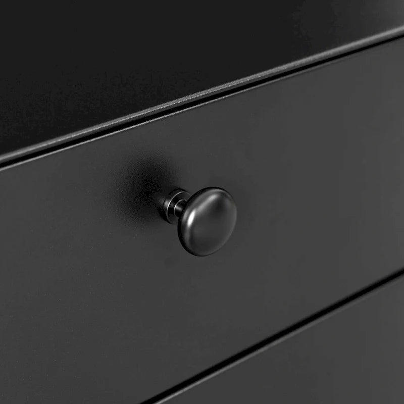 Table de chevet moderne en acier avec 3 tiroirs pour salon et chambre à coucher