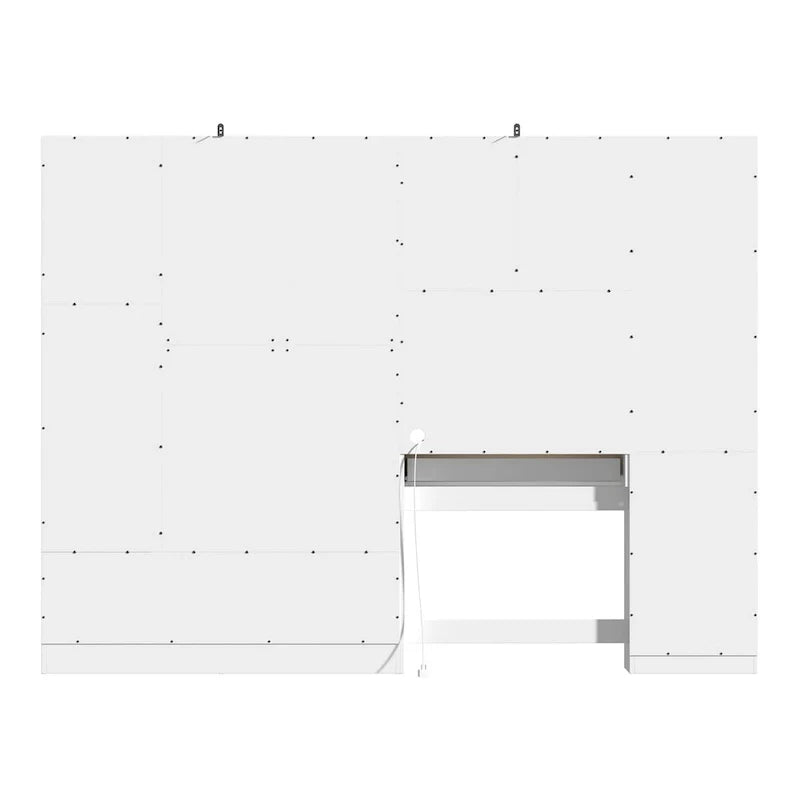 Ensemble de meubles de rangement espace de travail et garde-robe avec coiffeuse de luxe