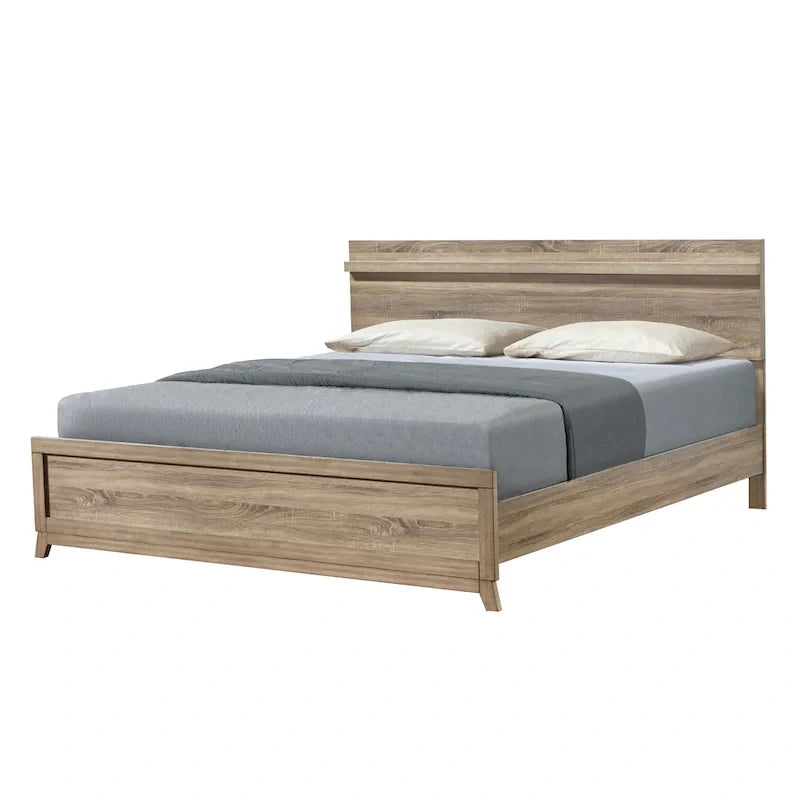 Ensemble de chambre à panneaux Daemon brun clair, 4 pièces