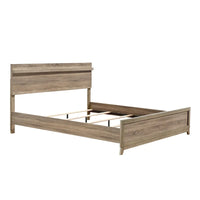Ensemble de chambre à panneaux Daemon brun clair, 4 pièces
