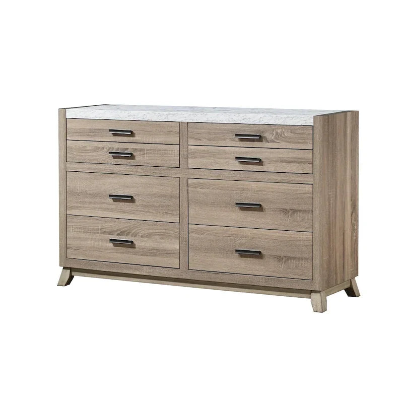 Ensemble de chambre à panneaux Daemon brun clair, 4 pièces