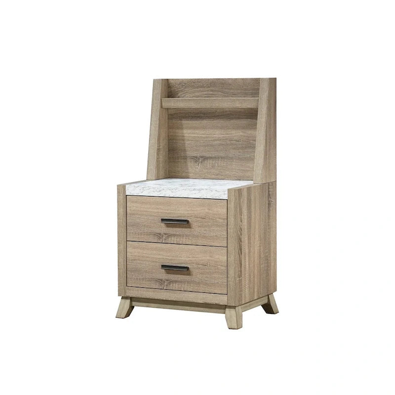 Ensemble de chambre à panneaux Daemon brun clair, 4 pièces