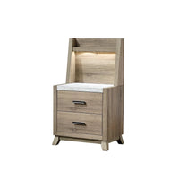Ensemble de chambre à panneaux Daemon brun clair, 4 pièces