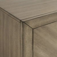 Roundhill Furniture Arena - Ensemble de chambre contemporain en bois : lit à panneau, commode, miroir, table de chevet, chiffonnier, gris antique