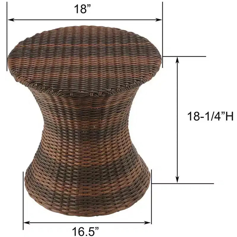 Ensemble de 7 pièces de la collection Jiallo Romantic pour l'extérieur avec pouf