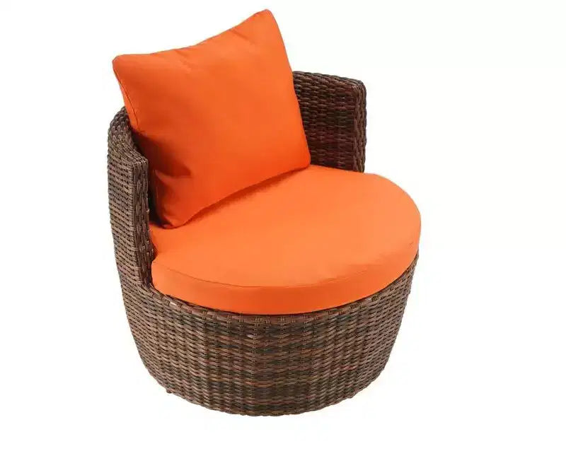 Ensemble de 7 pièces de la collection Jiallo Romantic pour l'extérieur avec pouf