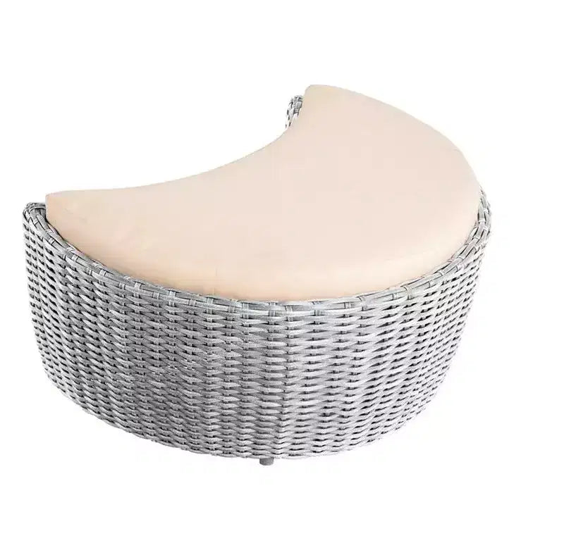 Collection Jiallo Romantique ottoman d'extérieur en forme de lune de la moisson