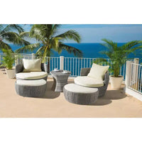 Jiallo Romantic Collection Pouf extérieur en forme de lune des moissons