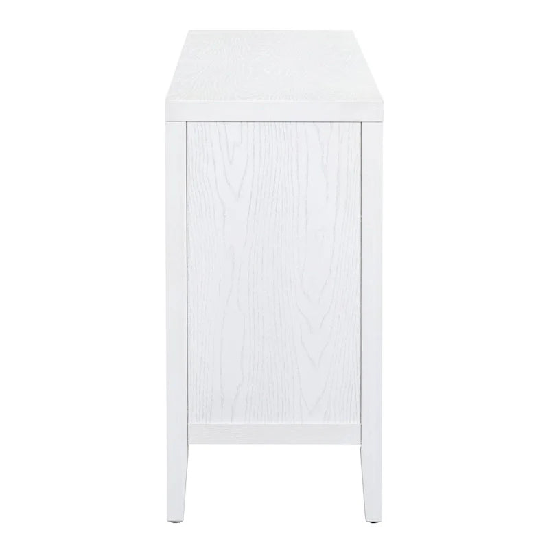 Buffet rétro à porte avec design de rainure circulaire - N/A