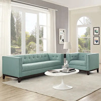 Ensemble de mobilier de salon capitonné Serve, 2 pièces