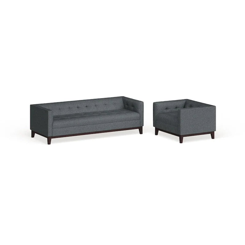 Ensemble de mobilier de salon capitonné Serve, 2 pièces