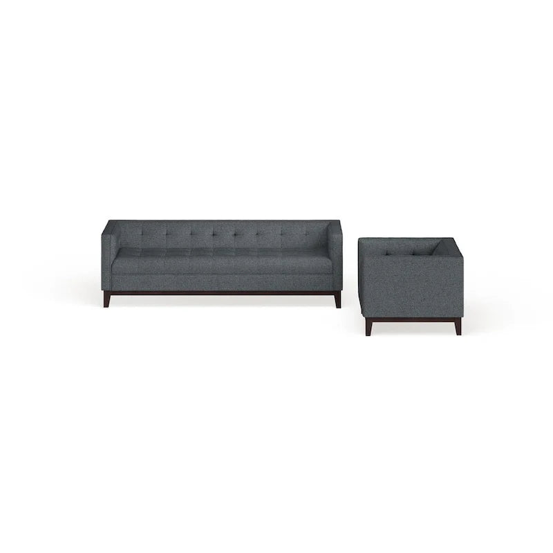 Ensemble de mobilier de salon capitonné Serve, 2 pièces