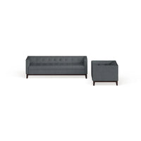 Ensemble de mobilier de salon capitonné Serve, 2 pièces