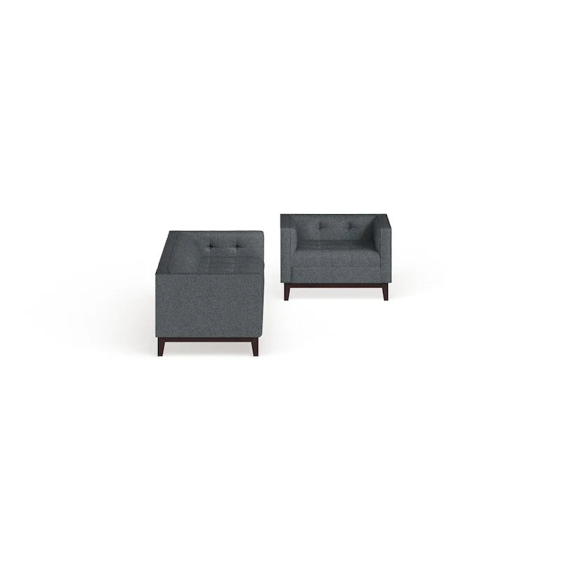 Ensemble de mobilier de salon capitonné Serve, 2 pièces
