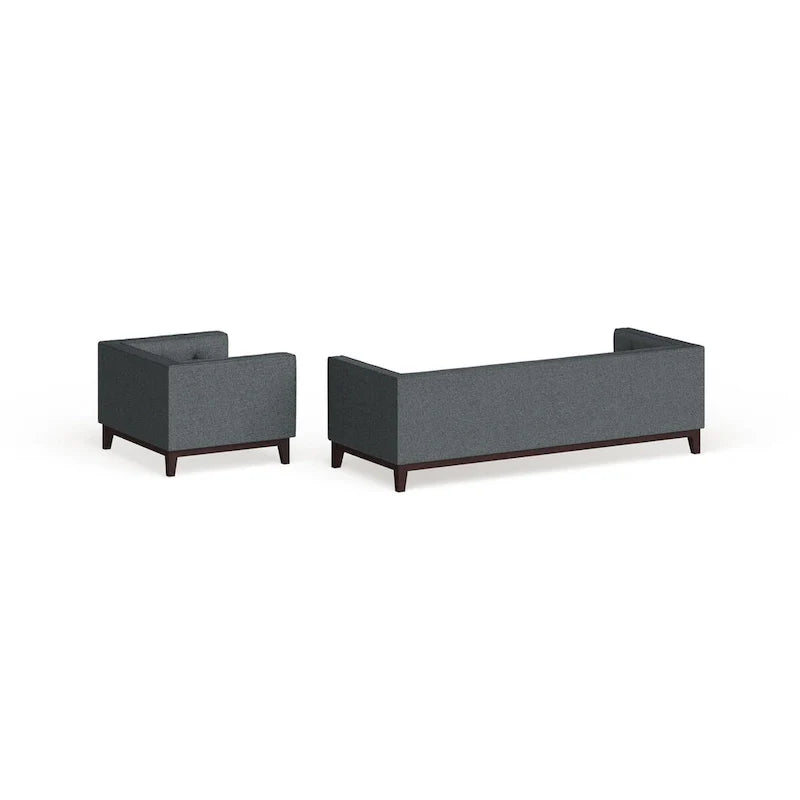 Ensemble de mobilier de salon capitonné Serve, 2 pièces
