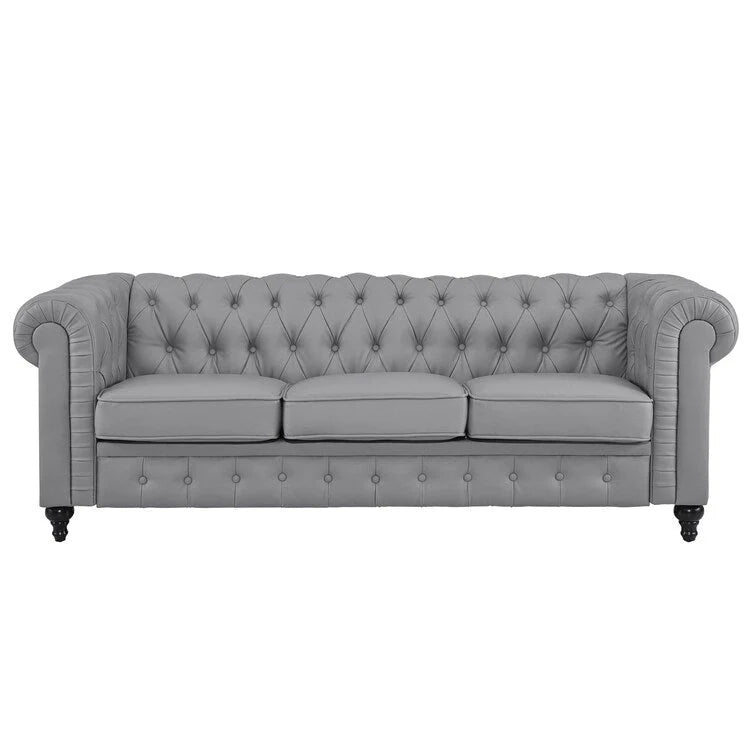 Canapé Chesterfield Emery, confort luxueux pour salons chaleureux, canapé moderne milieu de siècle, élégance et sérénité, 3 places