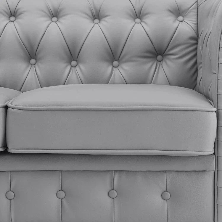 Canapé Chesterfield Emery, confort luxueux pour salons chaleureux, canapé moderne milieu de siècle, élégance et sérénité, 3 places