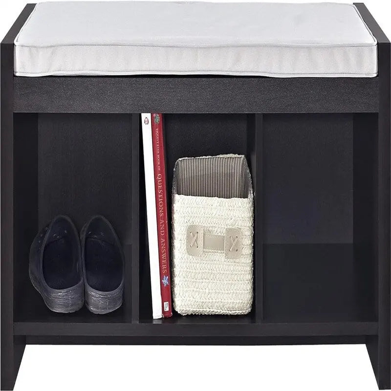 Banc de rangement avec coussin