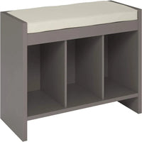 Banc de rangement avec coussin