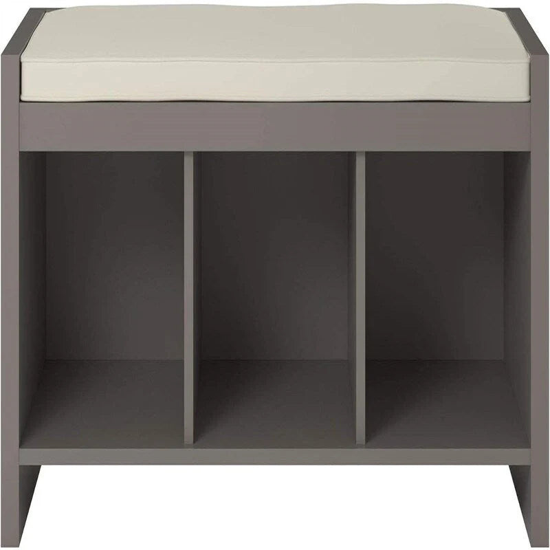 Banc de rangement avec coussin