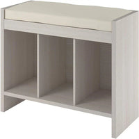 Banc de rangement avec coussin