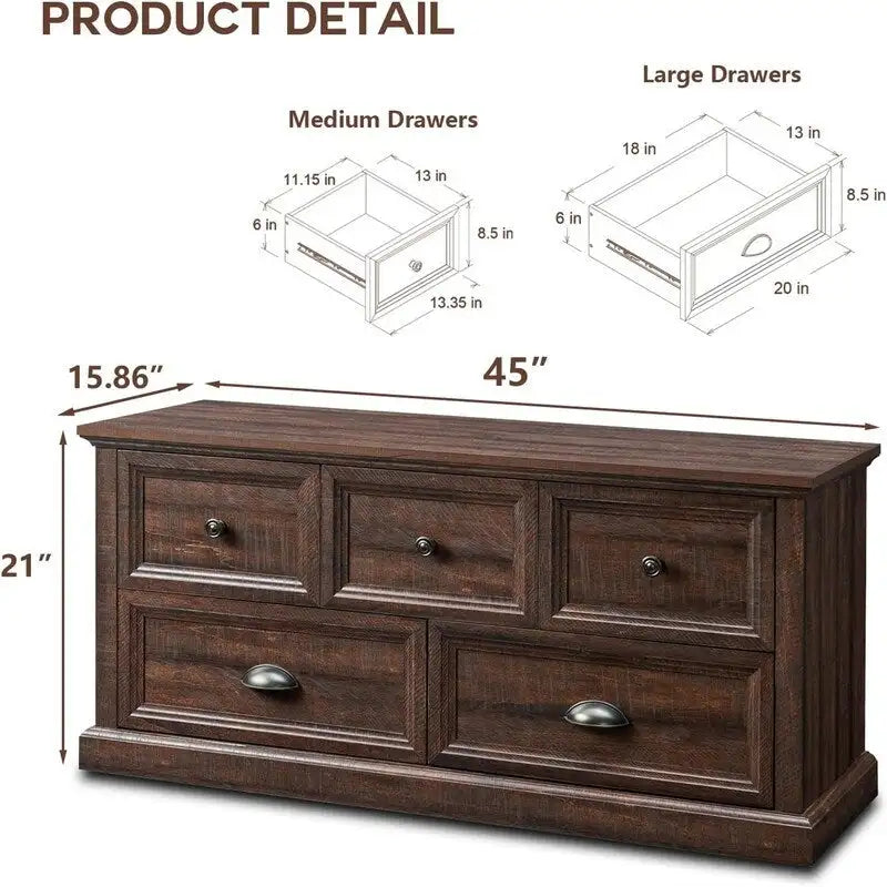 Banc de placard de rangement - 15.86D x 45W x 21.14H