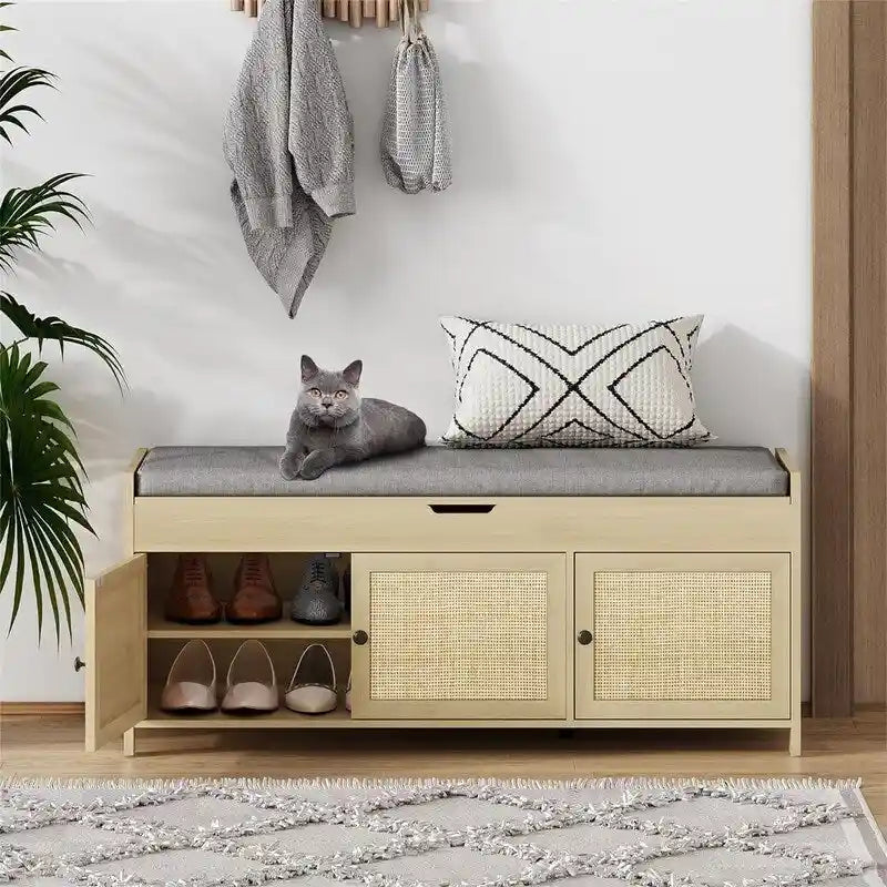 Banc à chaussures de rangement