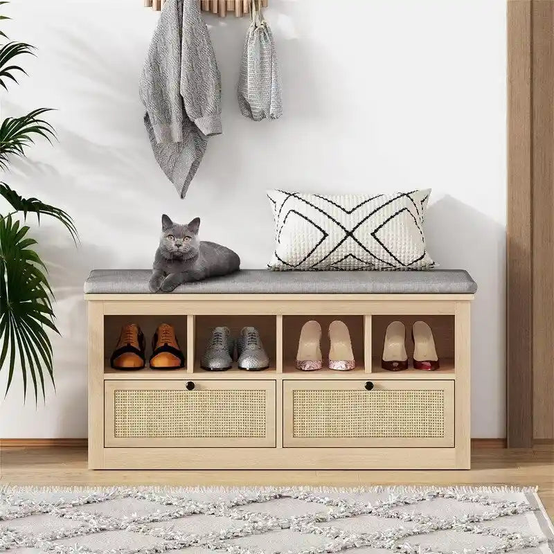 Banc à chaussures de rangement