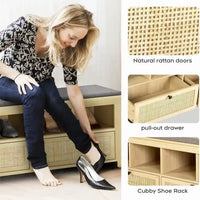 Banc à chaussures de rangement
