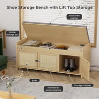 Banc à chaussures de rangement