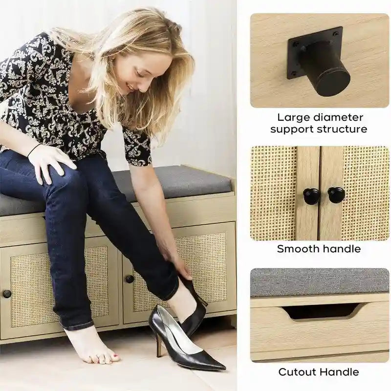 Banc à chaussures de rangement